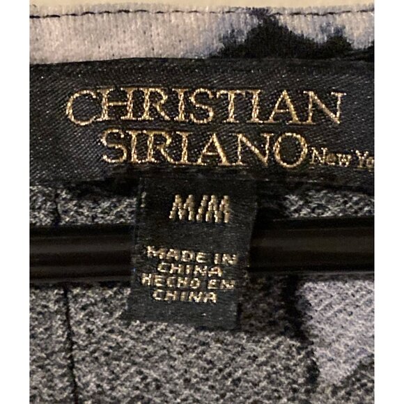 Christian Siriano Size Medium Womens Navy Blue Floral Print Dress #W-4-555-10 - Picture 4 of 7